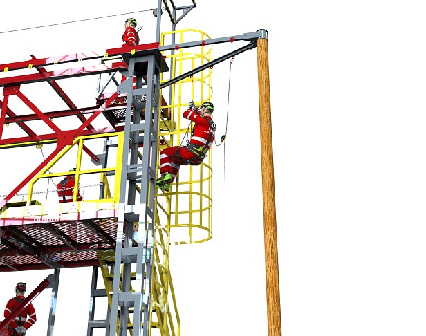 г. Тюмень. В Тюмени появился тренировочный комплекс "АЛЬПИНИСТ 6-04 "для железнодорожников.